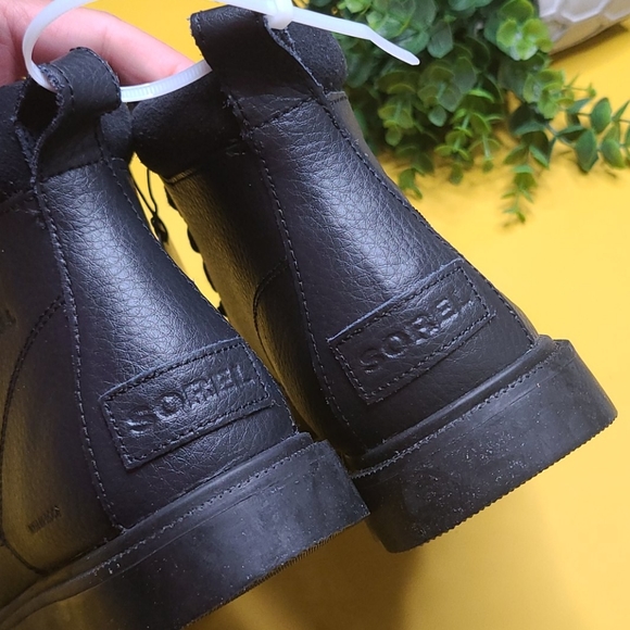SOREL WATERPROOF BIG KID 3 LEATHER BOOTS SHOES - Picture 6 of 9